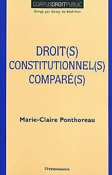 Droits constitutionnels comparés  Marie-Claire P...  Book, Livres, Livres Autre, Envoi