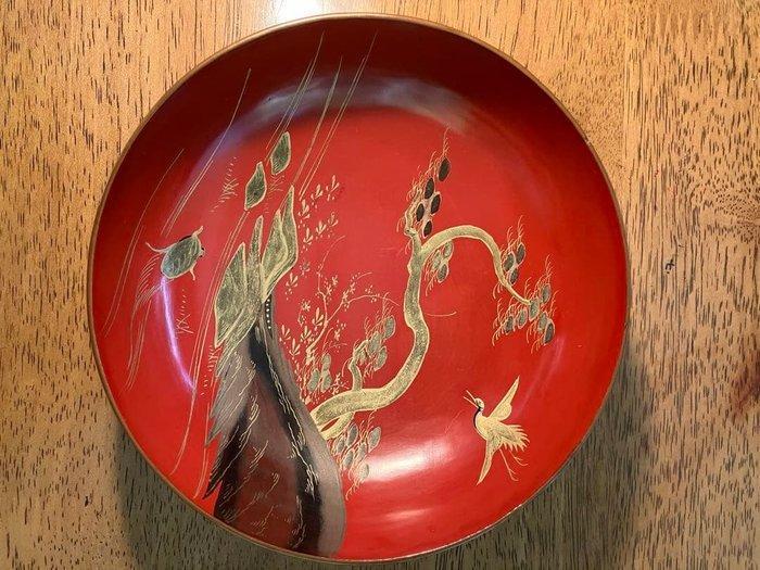 Japanese Vermilion Urushi Lacquer Bowl - Kom - Hout - Met de, Antiek en Kunst, Antiek | Overige Antiek