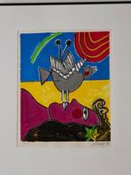 Corneille (1922-2010) - De vrouw en de vogel, Antiek en Kunst