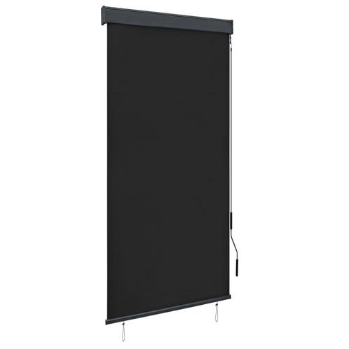 vidaXL Rolgordijn voor buiten 100x250 cm antraciet, Huis en Inrichting, Stoffering | Gordijnen en Lamellen, Nieuw, Verzenden