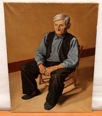Escuela hiperrealista española (XX) - Retrato de anciano