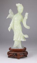 Grande Statue Chine Sculpture Kwanyin Chinese Carving