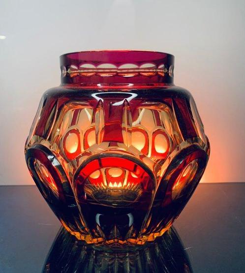 Val Saint Lambert - Joseph Simon - Vase - Vase Art déco en, Antiek en Kunst, Antiek | Glaswerk en Kristal