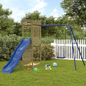 vidaXL Speelhuis geïmpregneerd grenenhout, Kinderen en Baby's, Speelgoed | Buiten | Speeltoestellen, Verzenden, Nieuw
