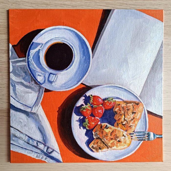 Cansu Rossi - Planning The Day Ahead, Antiek en Kunst, Kunst | Schilderijen | Modern