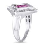 Ring - 14 karaat Witgoud, 14K witgouden diamant- en, Handtassen en Accessoires, Ringen, Nieuw