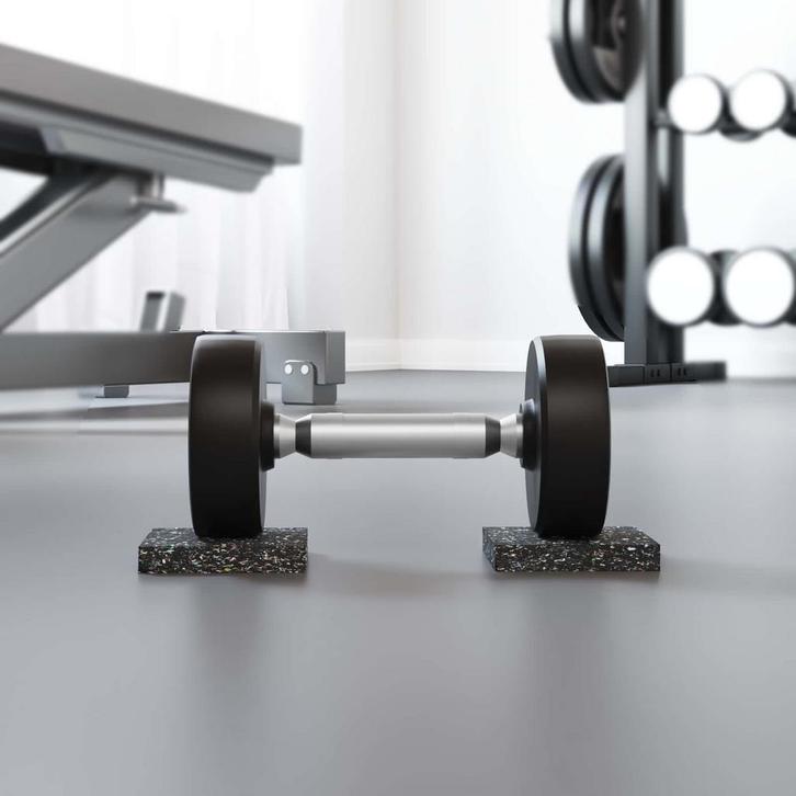 vidaXL Rubber granulaatrol Zwart 2000 x 12 x 1 cm Rubber, Zakelijke goederen, Overige Zakelijke goederen, Verzenden