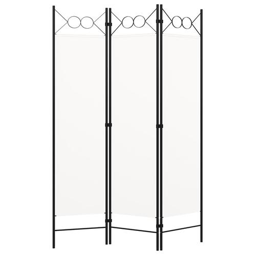 vidaXL Kamerscherm met 3 panelen 120x180 cm wit, Huis en Inrichting, Woonaccessoires | Overige, Nieuw, Verzenden