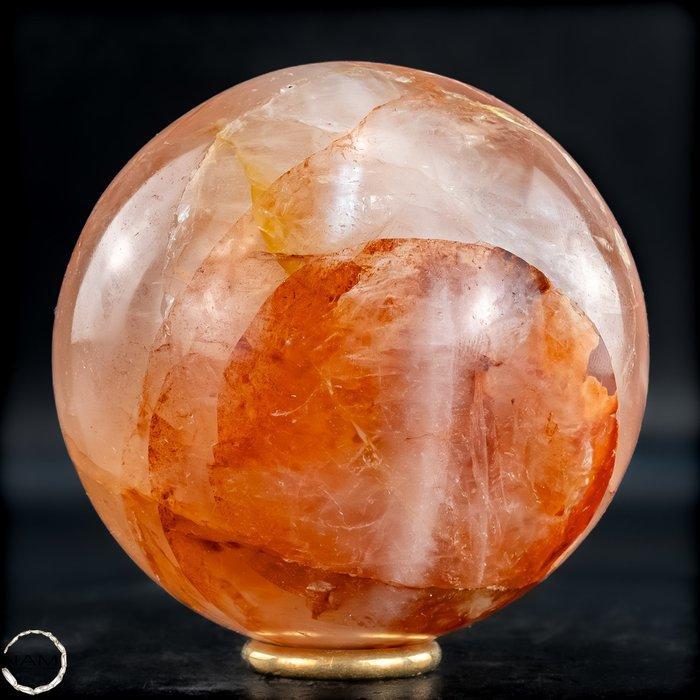 De magie van de vuurkwartsbal – Een Dans van Licht en Gloed-, Collections, Minéraux & Fossiles