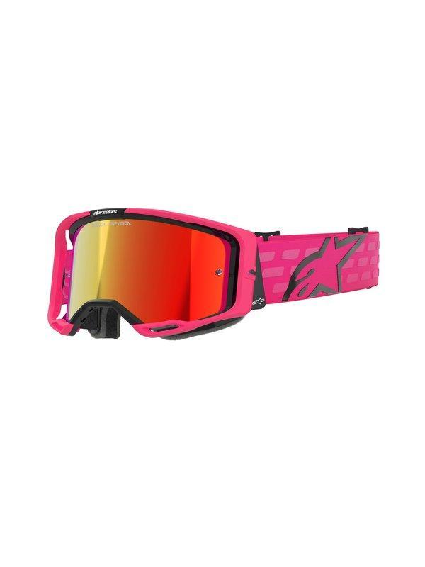 Alpinestars Vision 8 Crossbril Roze met Rode Spiegellens, Motoren, Kleding | Motorkleding, Verzenden