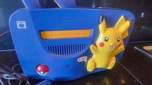 Nintendo - N64 - European bleu PIKACHU Nintendo N64 console, Games en Spelcomputers, Spelcomputers | Overige Accessoires