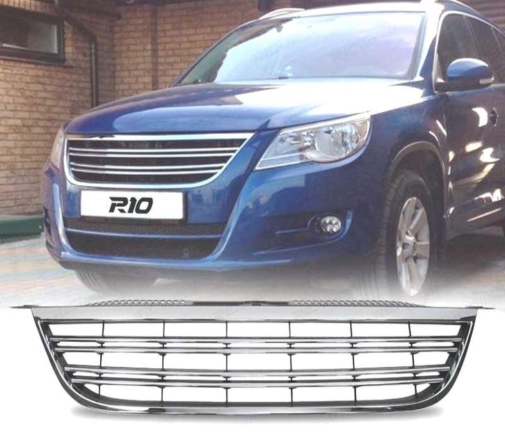 Calandre Pour Volkswagen Vw Tiguan 07-11 Chromé Noir, Auto-onderdelen, Carrosserie, Verzenden