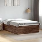 vidaXL Bedframe bewerkt hout bruin eikenkleur 120x200 cm, Huis en Inrichting, Slaapkamer | Bedden, Verzenden, Nieuw