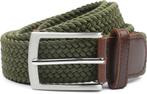 Suitable Geweven Riem Olijfgroen maat 105 Heren, Kleding | Heren, Riemen en Ceintuurs, Verzenden, Echt leder, Nieuw, Suitable