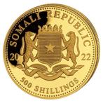 Somalië. 2022 1/2 oz African Wildlife Somalian Elephant Gold