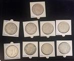 België. 5 Francs Lot van 9 stuks