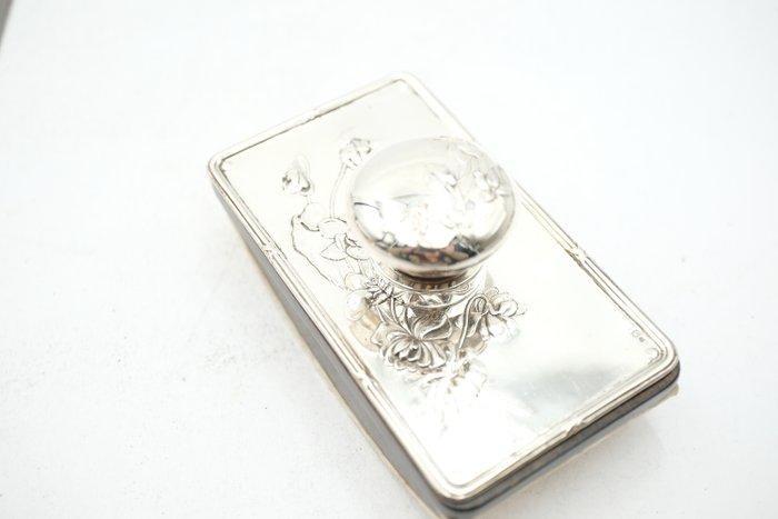 desk blotter - Inktpot - Zilver, Antiquités & Art, Antiquités | Argent & Or