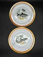 Limoges - Assiette (6) - Porcelaine - Assiettes de poisson, Antiek en Kunst