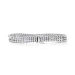 Bracelet - 18 carats Or blanc - 6.03ct. tw. Diamant
