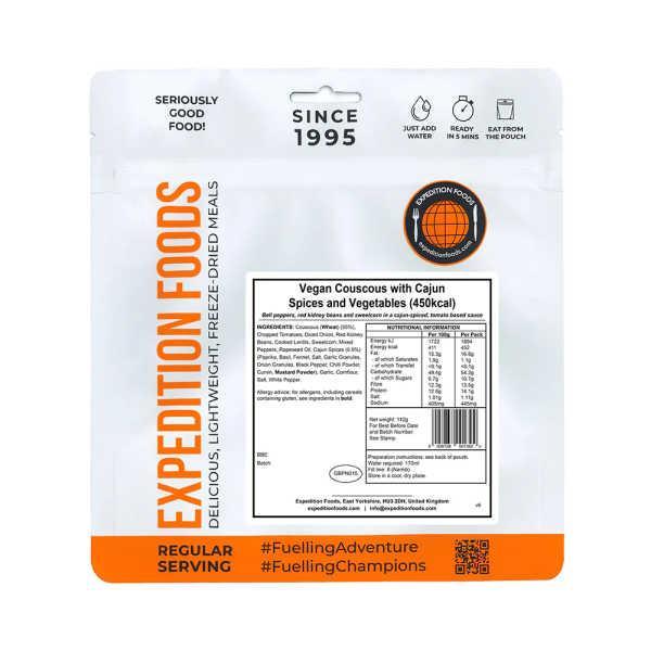 Couscous met Cajun-kruiden en groenten - Expedition Foods, Divers, Produits alimentaires, Envoi
