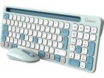 Qware - Draadloos toetsenbord + muis - Azerty - Groen, Computers en Software, Toetsenborden, Verzenden, Qware, Draadloos, Nieuw