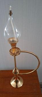 Freddie Andersen - Olielamp - Messing - Clear drops, Antiek en Kunst