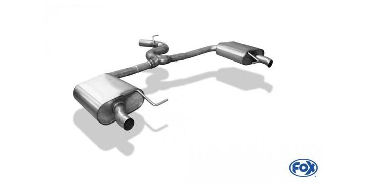 FOX VW Golf VII Variant R - 4-Motion einddemper rechts/links, Auto-onderdelen, Uitlaatsystemen, Nieuw, Verzenden