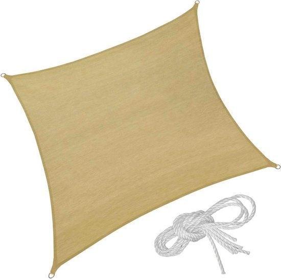 2dekans | tectake - Vierkante zonneluifel zonnescherm, Tuin en Terras, Overige Tuin en Terras, Ophalen of Verzenden