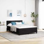 vidaXL Boxspring Bed met Matras Zwart 140x200 cm Fluweel, Huis en Inrichting, Slaapkamer | Bedden, Verzenden, Nieuw