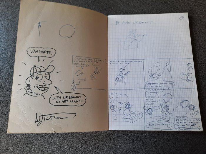 Willy linthout - 1 Origineel manuscript - Urbanus - De roze, Boeken, Stripverhalen