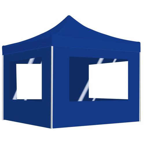 vidaXL Partytent inklapbaar met wanden 2x2 m aluminium blauw, Jardin & Terrasse, Tonnelles, Envoi