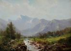Jules Pascal (XIX-XX) - Brook in the French Alps, Antiek en Kunst