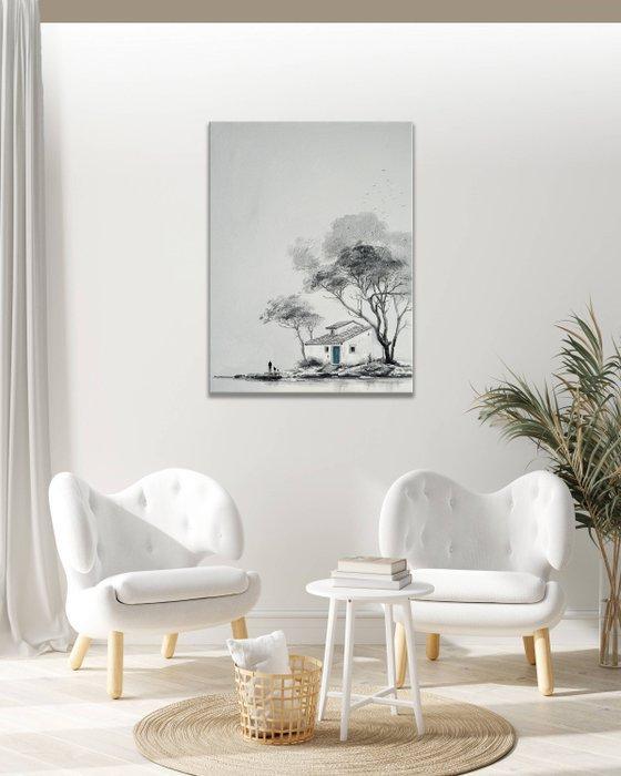 Clelia - The Sapphire Doorway, Antiquités & Art, Art | Peinture | Moderne