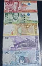 Filipijnen. - 50, 100, 200, 500 and 1000 Piso - 2020/2021, Postzegels en Munten