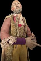 Crèche napolitaine - Homme barbu - 37 cm - Faïence, Textile