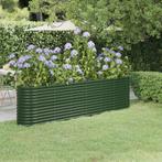 vidaXL Plantenbak 260x40x68 cm gegalvaniseerd staal groen, Tuin en Terras, Verzenden, Nieuw