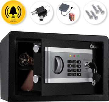 KESSER® Elektronische Kluis met cijferslot 31x20x20cm - Zwar, Verzenden