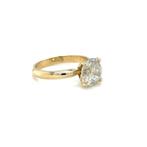 Ring - 14 karaat Geel goud - 3.00ct. tw. Diamant, Nieuw