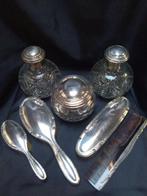 Art déco Ensemble de toilette (7) - Cristal, Argent, Antiquités & Art