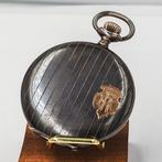 Swiss Pocket Watch - Savonnette - Niello (Tula-style) Silver