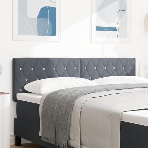 vidaXL Hoofdbord met Kristallen Knopen, Geplooid,, Huis en Inrichting, Slaapkamer | Bedden, Nieuw, Verzenden