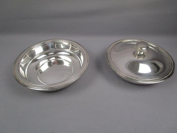 Harnas - 6 serveerschalen en kommen - geplateerd - parelrand, Antiek en Kunst, Antiek | Meubels | Tafels