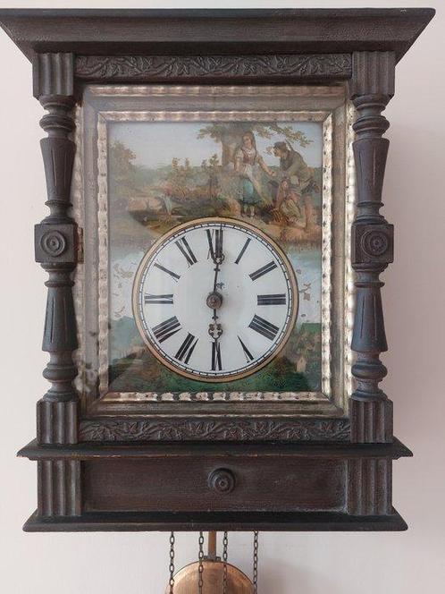 Horloge en forme de cadre - Bois - 1850-1900, Antiek en Kunst, Antiek | Klokken