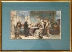 Herman ten Kate (1822-1891) - The Sermon, Antiek en Kunst, Kunst | Schilderijen | Klassiek