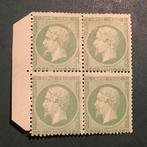 France 1862 - Pièce de 5 centimes Napoleon, en bloc de, Gestempeld