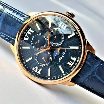 Mathey-Tissot - Moon Phase - Calendar - 18K Gold - New - beschikbaar voor biedingen