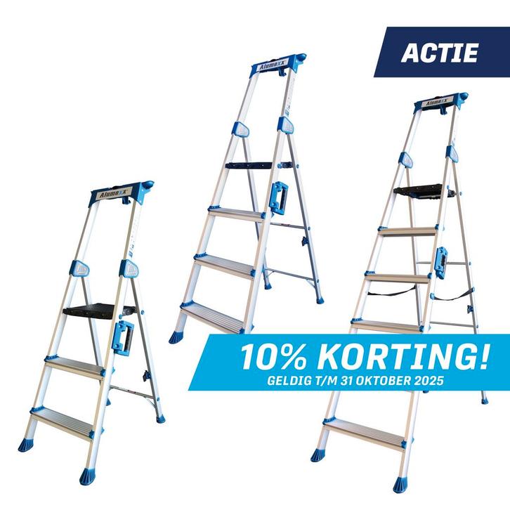 Alumexx UP huishoudtrap, Doe-het-zelf en Bouw, Ladders en Trappen, Trap, Nieuw, Verzenden