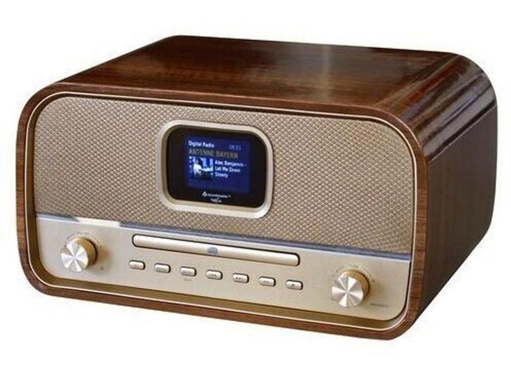 Soundmaster NMCDAB990 - Muziekcenter - DAB+ Bluetooth - Goud, Audio, Tv en Foto, Radio's, Zo goed als nieuw, Verzenden