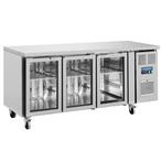 Koelwerkbank | U-SERIE | 358L | 3 Glasdeuren (1/1 GN) |, Verzenden, Nieuw in verpakking
