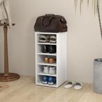 vidaXL Schoenenkast 31,5x35x70 cm bewerkt hout wit, Verzenden, Nieuw